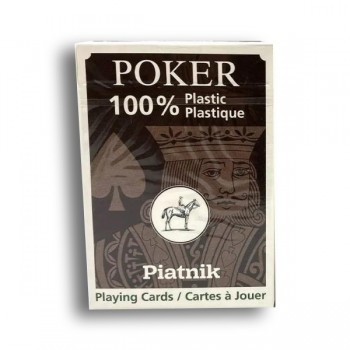 Piatnik 100% Plastikinės Pokerio kortos 1 vnt. (žalios arba rudos)